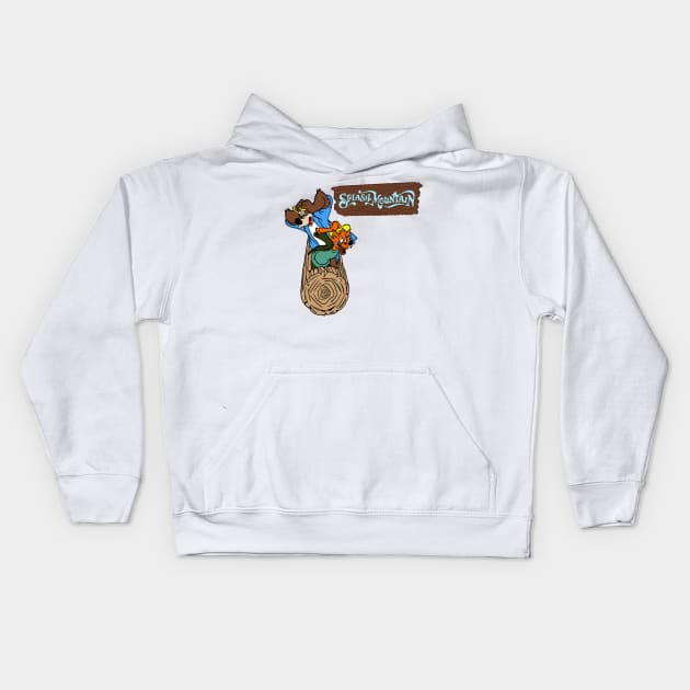 funny mountain Kids Hoodie by CAYUT TRUCK